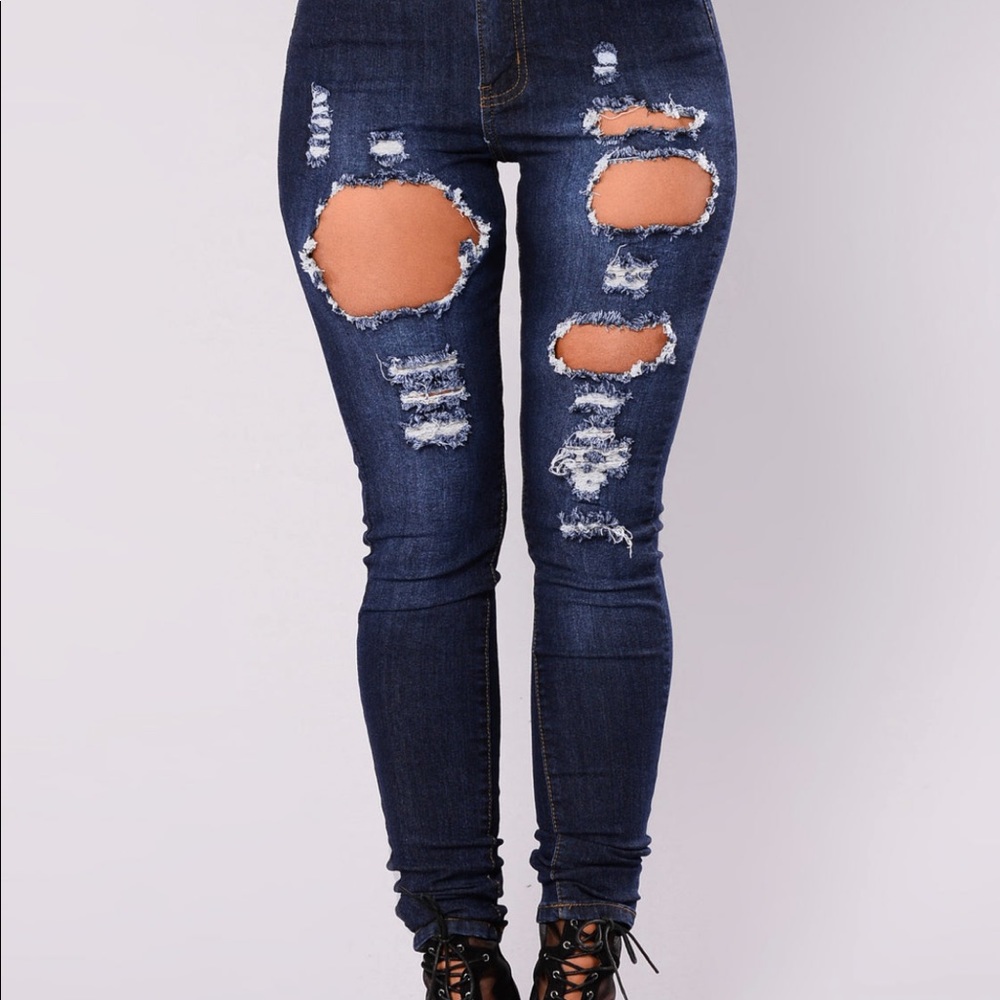 Olivia Rose Skinny Jeans Dark Denim